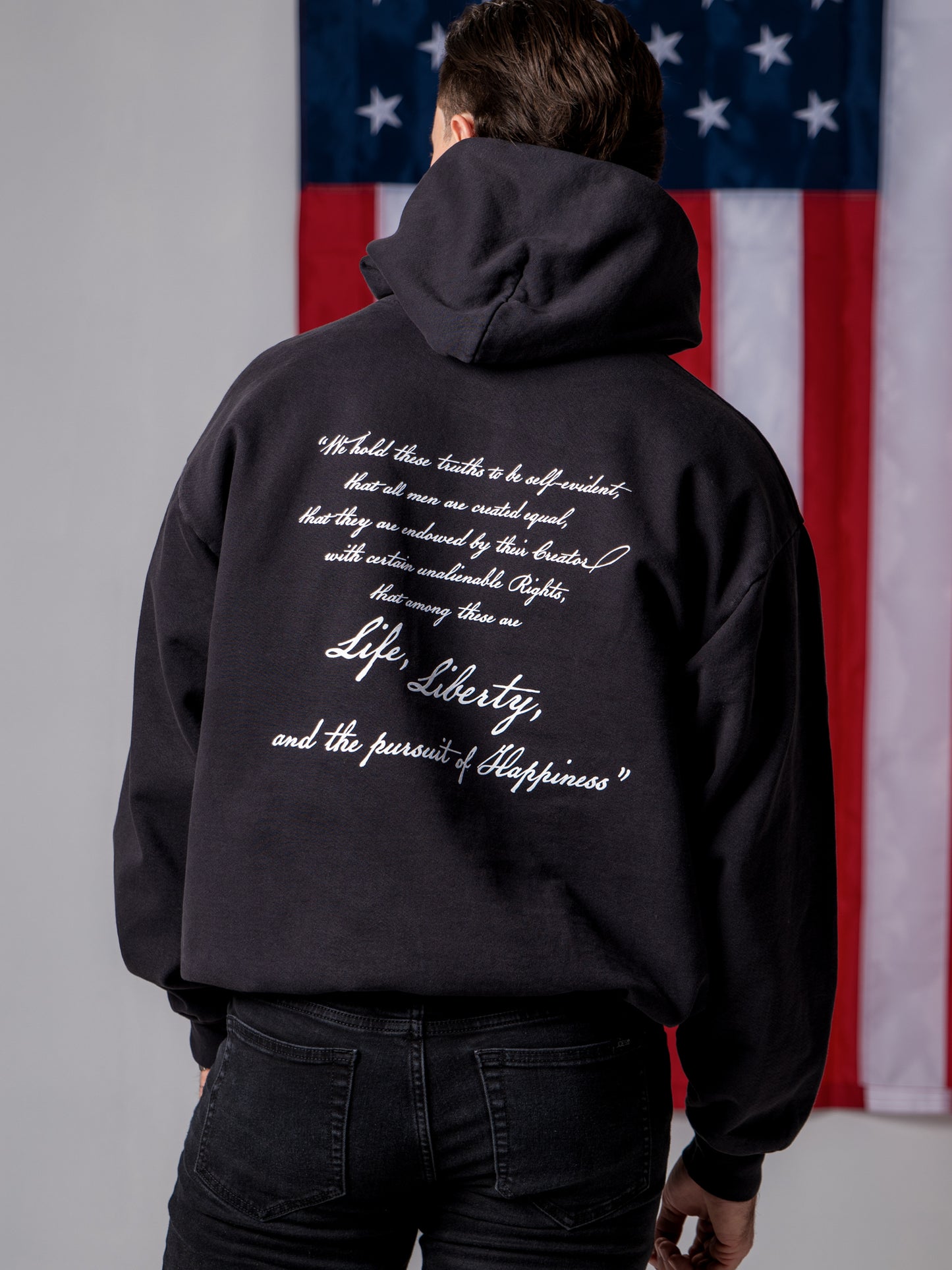 'Established 1776' Hoodie - Charcoal