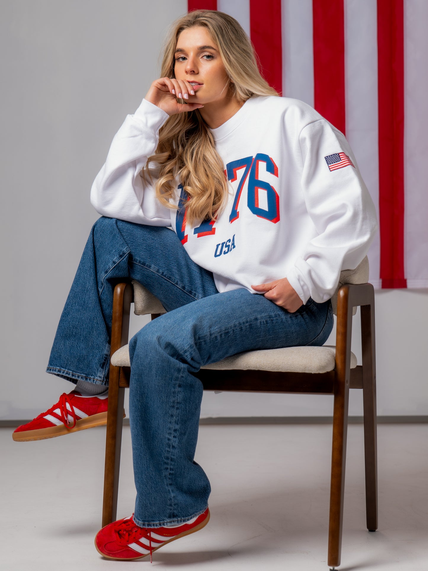 1776 Legacy Crewneck Sweatshirt - White