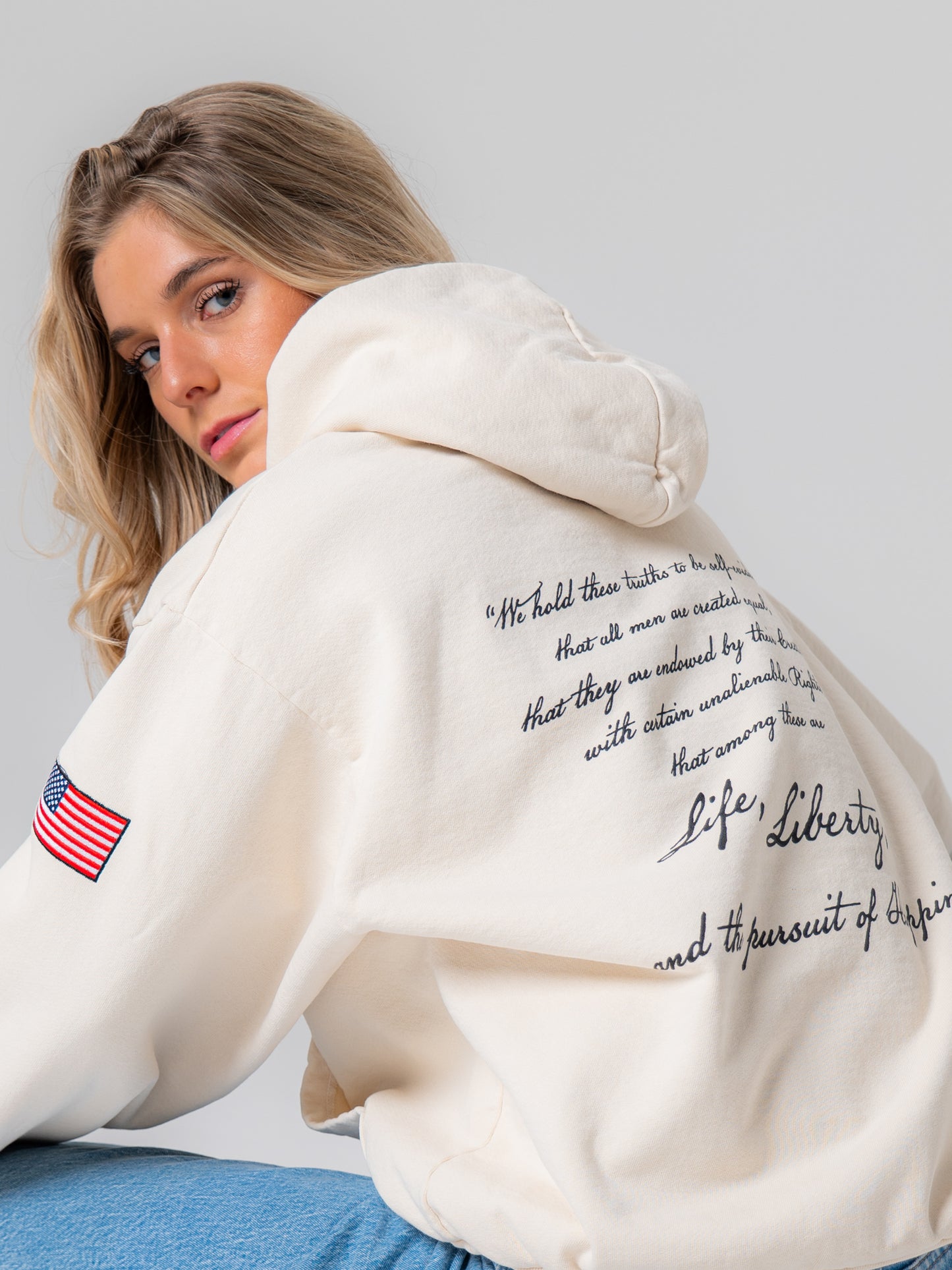'Established 1776' Hoodie - Parchment
