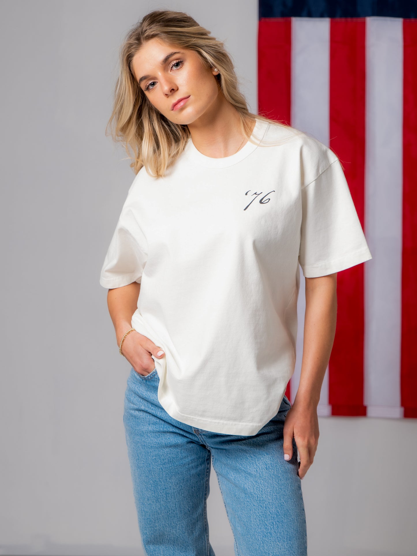 Society '76 T-Shirt - Off-White