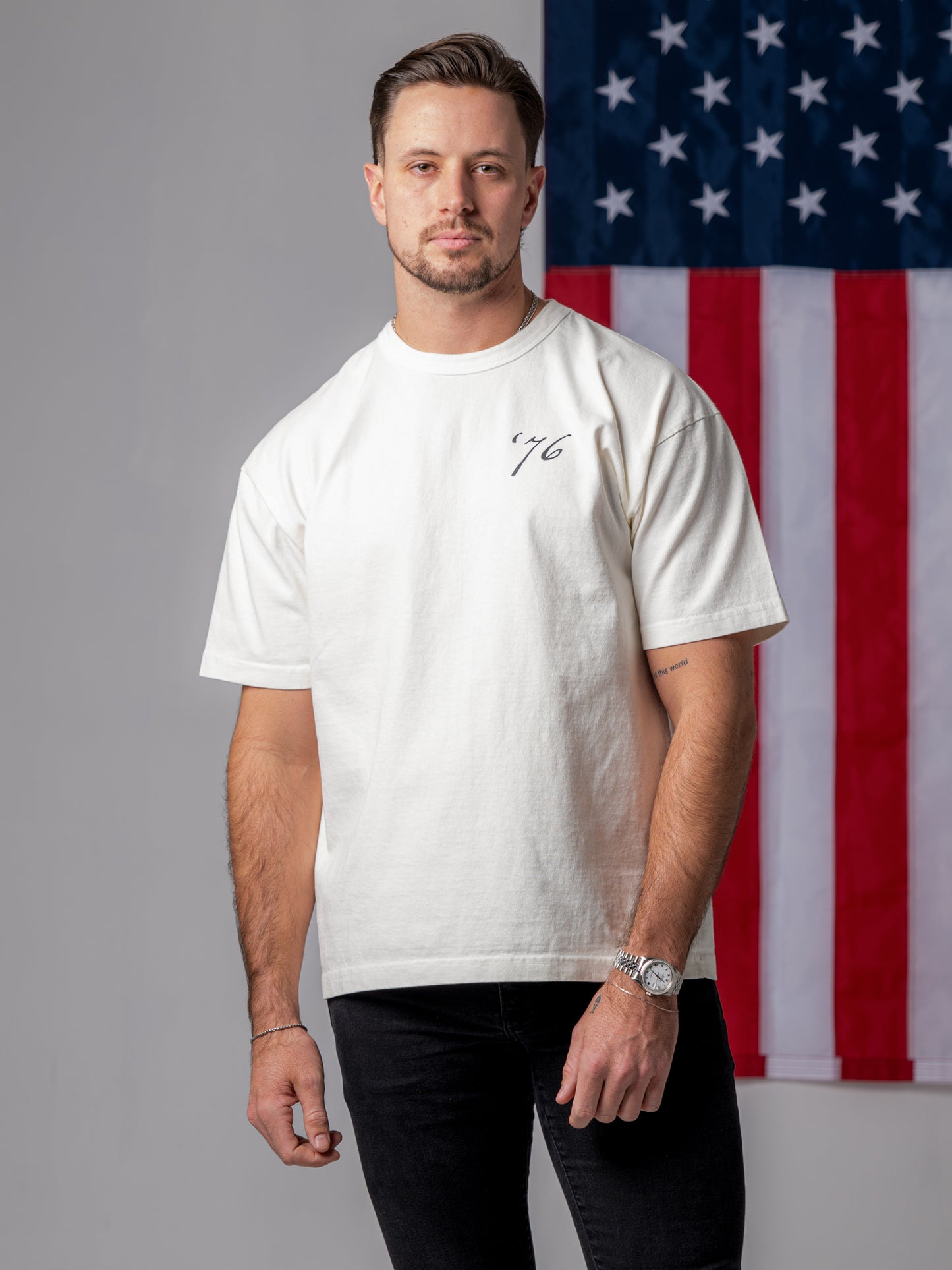 Society '76 T-Shirt - Off-White