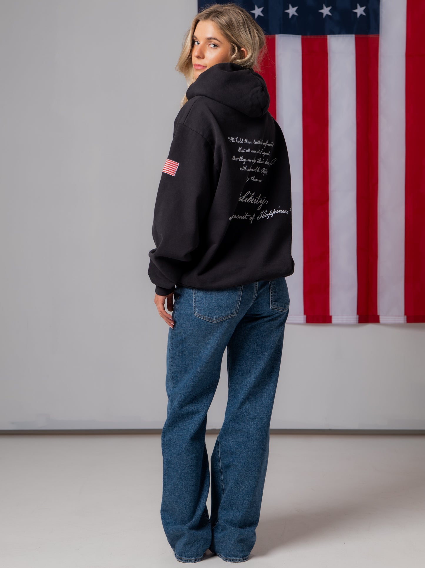 'Established 1776' Hoodie - Charcoal