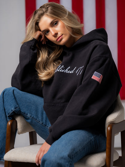 'Established 1776' Hoodie - Charcoal