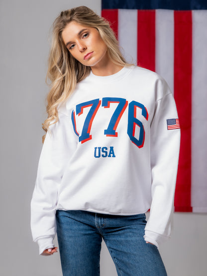 1776 Legacy Crewneck Sweatshirt - White