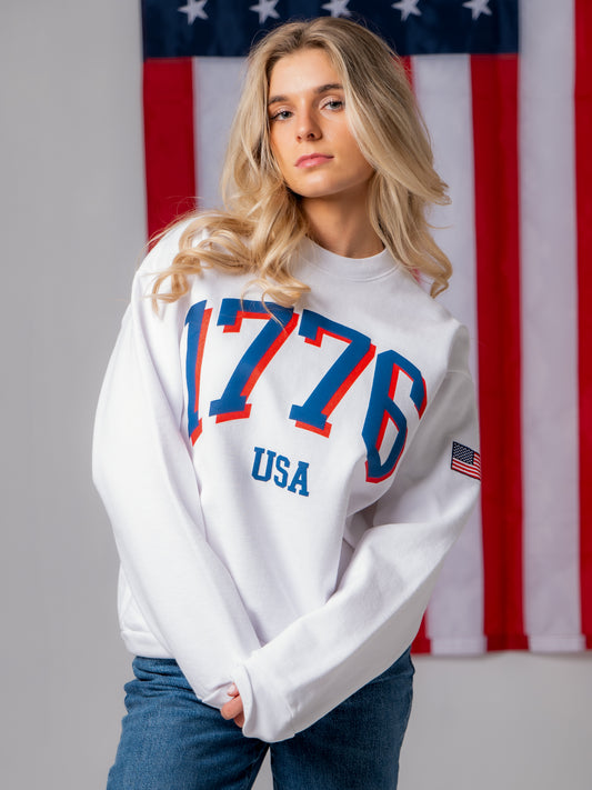 1776 Legacy Crewneck Sweatshirt - White