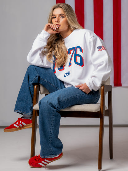 1776 Legacy Crewneck Sweatshirt - White