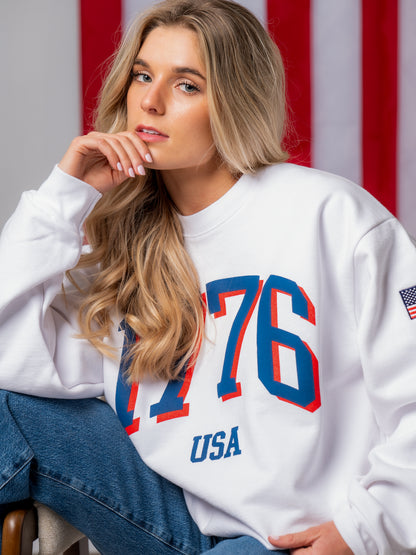 1776 Legacy Crewneck Sweatshirt - White