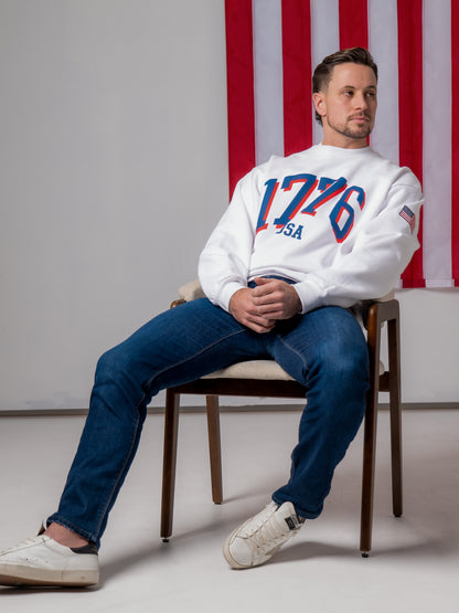 1776 Legacy Crewneck Sweatshirt - White