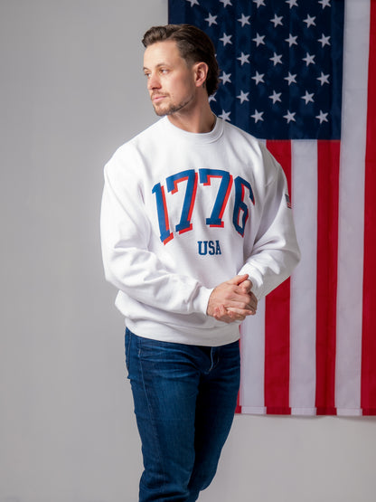 1776 Legacy Crewneck Sweatshirt - White