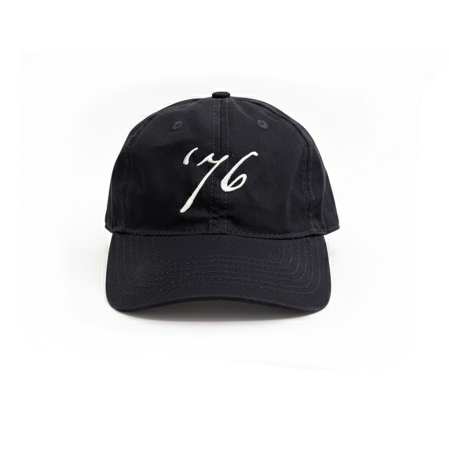 '76 Unstructured Baseball Cap - Black